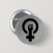 Femifist 缶バッジ (正面&裏面)