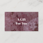 Feminine and romantic pink lilac  割引カード (正面)