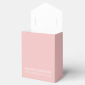 Feminine Birthday Party Favor Design | Blush Rose フェイバーボックス (オープン)