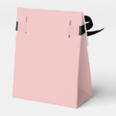 Feminine Birthday Party Favor Design | Blush Rose フェイバーボックス (裏面サイド)