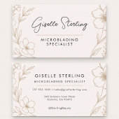 Feminine Botanical Beauty Microblading 名刺