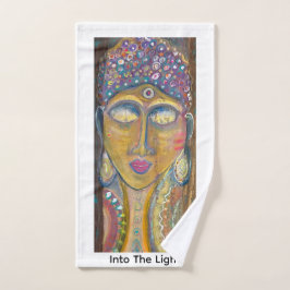 Feminine Buddha original art ハンドタオル