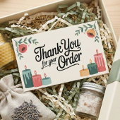 Feminine Elegant Small Business Thank You 名刺