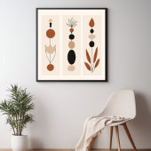 Feminine Geometric Line Art Set XX ポスター