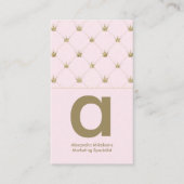 Feminine Gold Crown Chic 名刺 (正面)