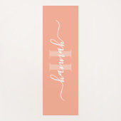 Feminine Large Monogram Script ヨガマット (正面)