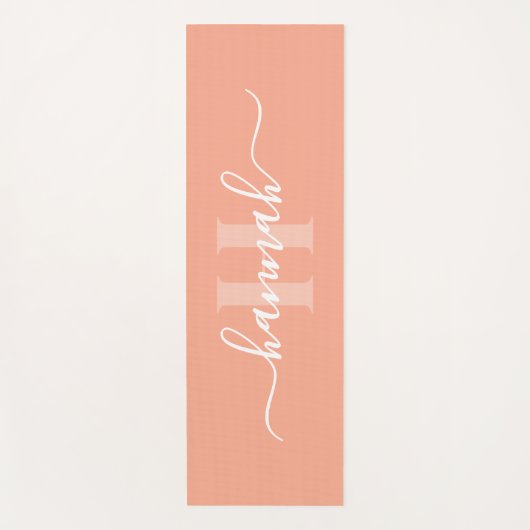 Feminine Large Monogram Script ヨガマット (正面)