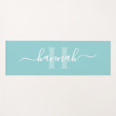 Feminine Large Monogram Script ヨガマット (正面(横))