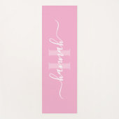 Feminine Large Monogram Script ヨガマット (正面)