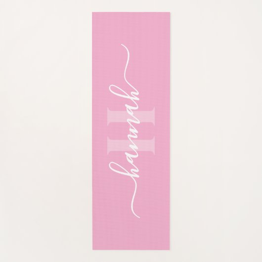 Feminine Large Monogram Script ヨガマット (正面)