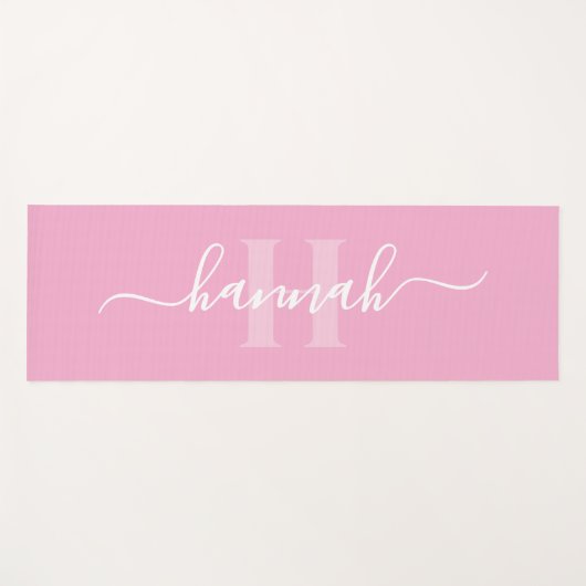 Feminine Large Monogram Script ヨガマット (正面(横))