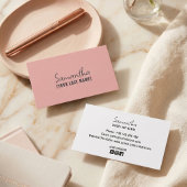Feminine Minimalist Business Card | Rose Beige 名刺