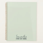 Feminine Minimalist | Dusty Sage プランナー手帳 (正面)