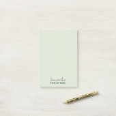Feminine Minimalist Notepad | Dusty Sage ポストイット (デスク上)