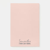 Feminine Minimalist Notepad | Rose Beige ポストイット (正面)
