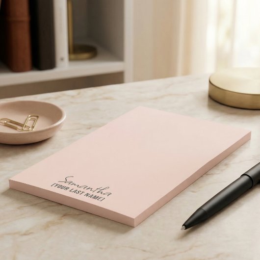Feminine Minimalist Notepad | Rose Beige ポストイット