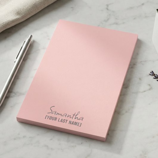 Feminine Minimalist Notepad | Rose Beige ポストイット