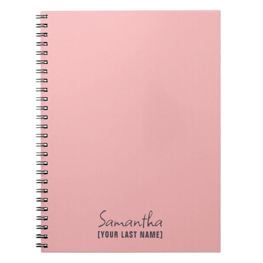 Feminine Minimalist | Rose Beige ノートブック (正面)