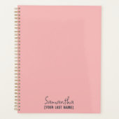 Feminine Minimalist | Rose Beige プランナー手帳 (正面)