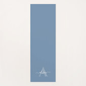 Feminine Monogram Script Calligraphy ヨガマット (正面)