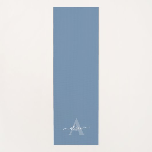 Feminine Monogram Script Calligraphy ヨガマット (正面)