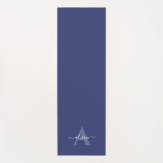 Feminine Monogram Script Calligraphy ヨガマット (正面)