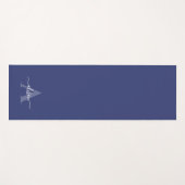 Feminine Monogram Script Calligraphy ヨガマット (正面(横))