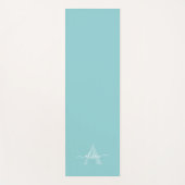 Feminine Monogram Script Calligraphy ヨガマット (正面)