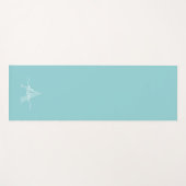 Feminine Monogram Script Calligraphy ヨガマット (正面(横))