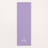 Feminine Monogram Script Calligraphy ヨガマット (正面)