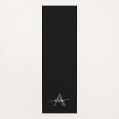 Feminine Monogram Script Calligraphy ヨガマット (正面)