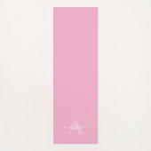 Feminine Monogram Script Calligraphy ヨガマット (正面)