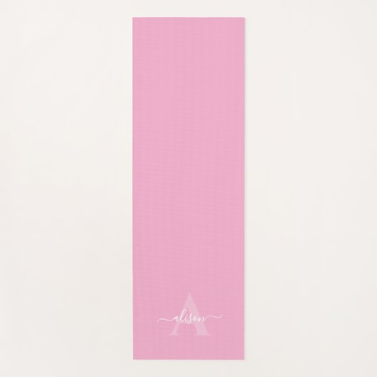 Feminine Monogram Script Calligraphy ヨガマット (正面)