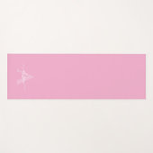 Feminine Monogram Script Calligraphy ヨガマット (正面(横))