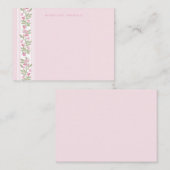 Feminine Personal Stationary ノートカード (正面/裏面)