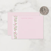 Feminine Personal Stationary ノートカード (正面/裏面インサイチュ)