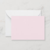 Feminine Personal Stationary ノートカード (裏面)