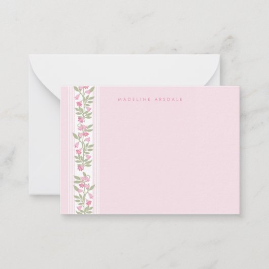 Feminine Personal Stationary ノートカード (正面)