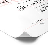 Feminine Pink Certificate Award Downloadable ポスター (角)