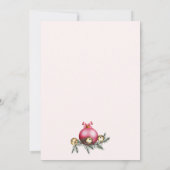 Feminine Pink Champagne New Years Eve Birthday  招待状 (裏面)