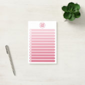Feminine Pink Gradient Business Logo To Do List ポストイット (オフィス)