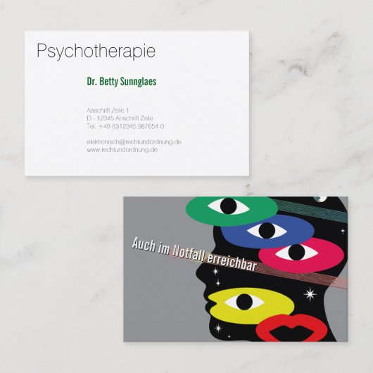 feminine psychologists 名刺 (正面/裏面)