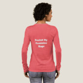 Feminine Rage トライブレンドTシャツ (背面全体)