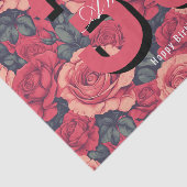 Feminine Rose Floral 90Th Birthday 薄葉紙 (詳細)