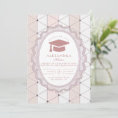 Feminine Scalloped Graduation 招待状 (スタンド正面)
