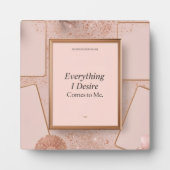 Feminine soft-life inspired vision board フォトプラーク (正面)