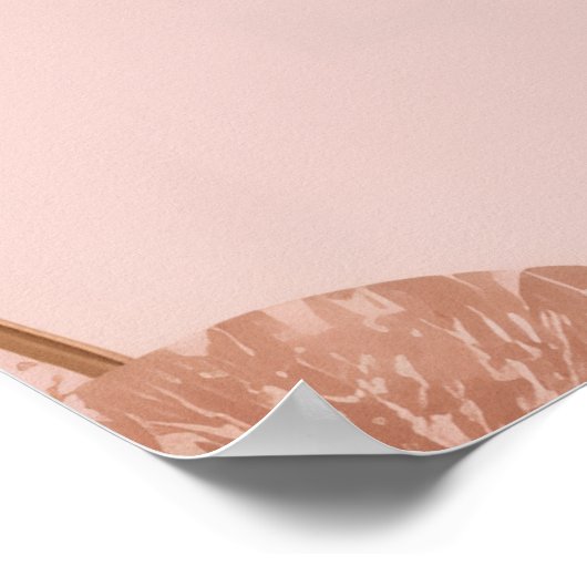 Feminine soft-life inspired vision board ポスター (角)