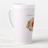 Feminine Surrealism in Warm Tones カフェラテマグ (左アングル)