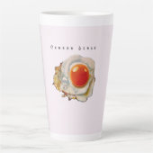 Feminine Surrealism in Warm Tones カフェラテマグ (正面)