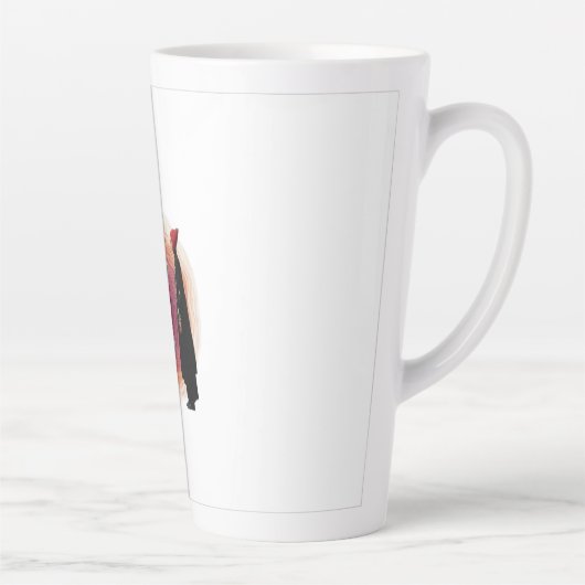 Feminine Surrealism in Warm Tones カフェラテマグ (右)